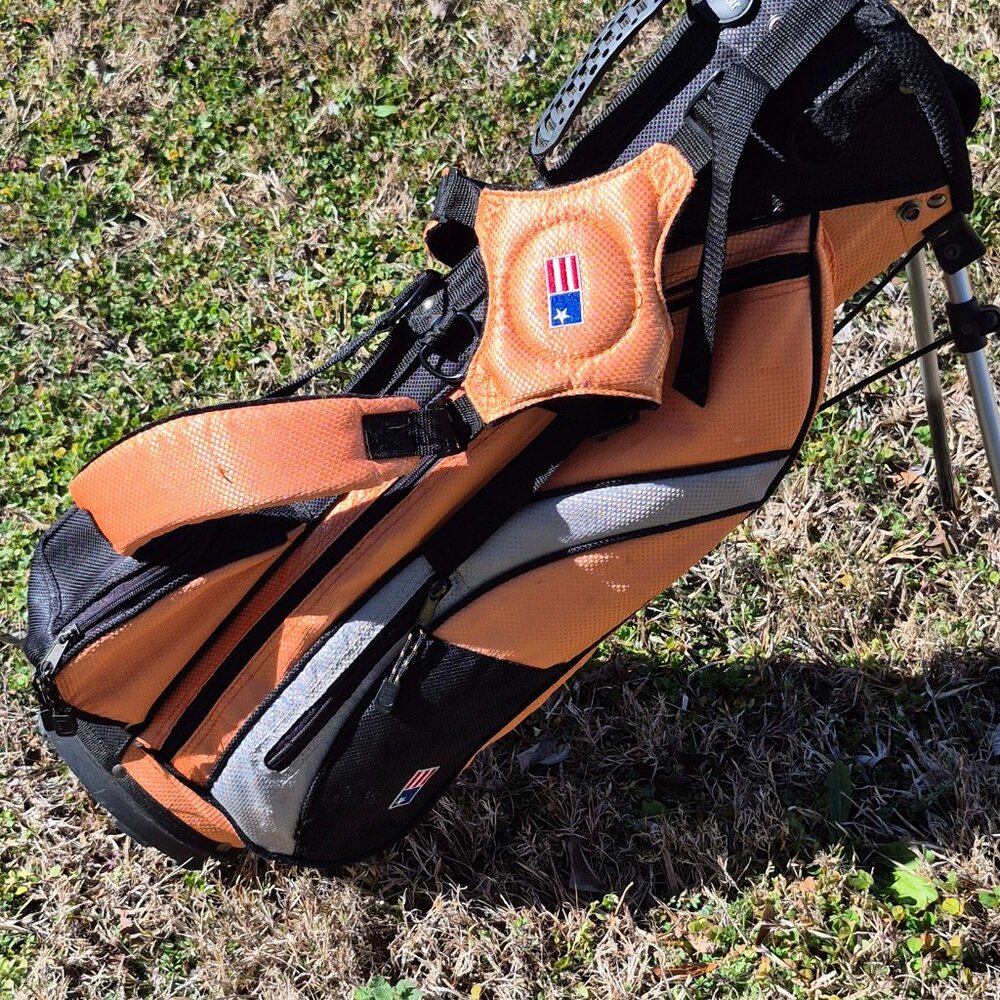 JR ULTRALIGHT GOLF BAG ORANGE/BLACK
